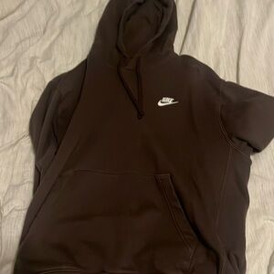 Mens large brown nike hoodie